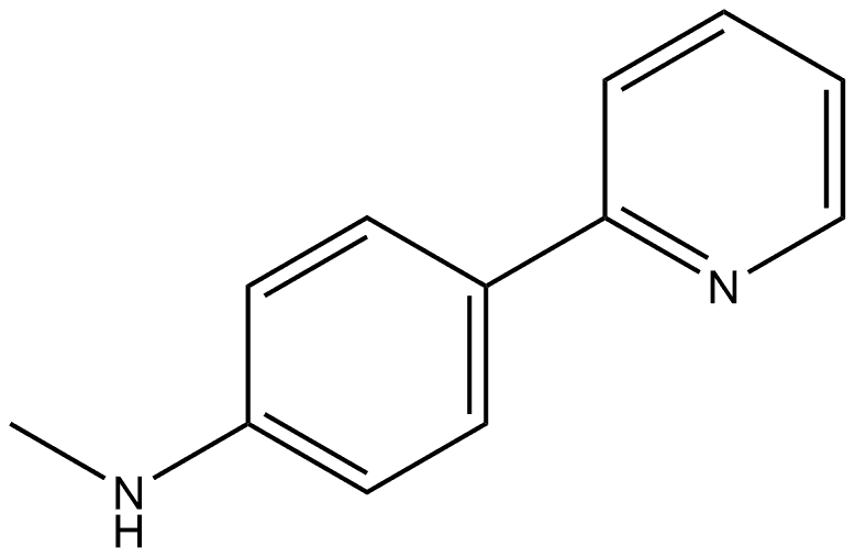 N-Methyl-4-(2-pyridinyl)benzenamine Structure