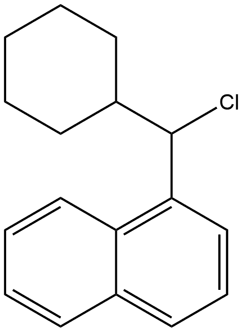 1-(Chlorocyclohexylmethyl)naphthalene Structure