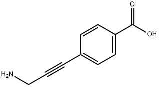 Benzoic acid, 4-(3-amino-1-propyn-1-yl)- 구조식 이미지