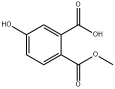 1,2-Benzenedicarboxylic acid, 4-hydroxy-, 1-methyl ester 구조식 이미지