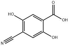 4-Cyano-2,5-dihydroxybenzoic acid Structure