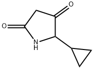 2,4-Pyrrolidinedione, 5-cyclopropyl- 구조식 이미지