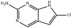 6-Chloro-7H-pyrrolo[2,3-d]pyrimidin-2-amine 구조식 이미지