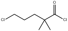 Pentanoyl chloride, 5-chloro-2,2-dimethyl- Structure