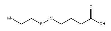 Butanoic acid, 4-[(2-aminoethyl)dithio]- Structure