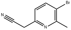 2-Pyridineacetonitrile, 5-bromo-6-methyl- Structure