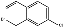 Benzaldehyde, 2-(bromomethyl)-4-chloro- Structure