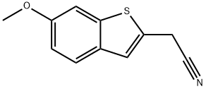 2-(6-methoxy-1-benzothiophen-2-yl)acetonitrile Structure