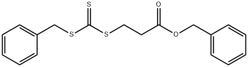 Propanoic acid, 3-[[[(phenylmethyl)thio]thioxomethyl]thio]-, phenylmethyl ester 구조식 이미지