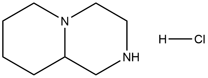 octahydro-2H-pyrido[1,2-a]pyrazine hydrochloride Structure