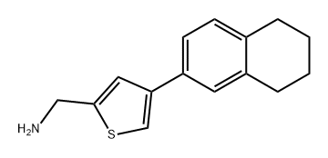 2-Thiophenemethanamine, 4-(5,6,7,8-tetrahydro-2-naphthalenyl)- Structure