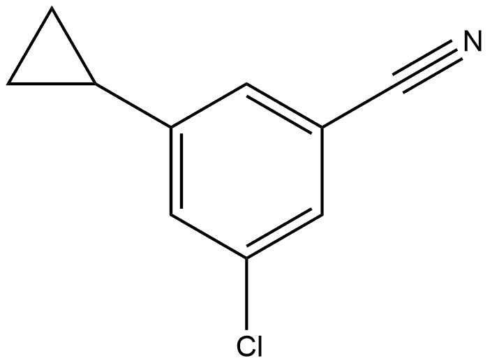 3-Chloro-5-cyclopropylbenzonitrile Structure