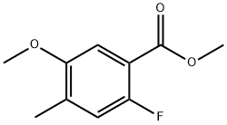 Benzoic acid, 2-fluoro-5-methoxy-4-methyl-, methyl ester Structure