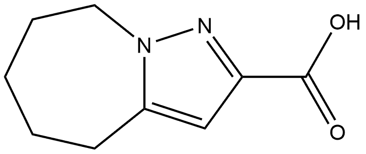 5,6,7,8-tetrahydro-4H-pyrazolo[1,5-a]azepine-2-carboxylic acid Structure