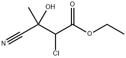 Ethyl 2-chloro-3-cyano-3-hydroxy-3-methylpropanoate Structure