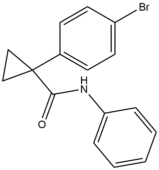 Cyclopropanecarboxamide, 1-(4-bromophenyl)-N-phenyl- Structure