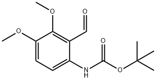 Carbamic acid, (2-formyl-3,4-dimethoxyphenyl)-, 1,1-dimethylethyl ester (9CI) Structure