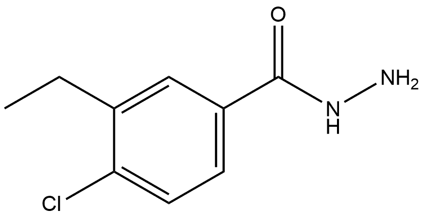 4-Chloro-3-ethylbenzoic acid hydrazide Structure