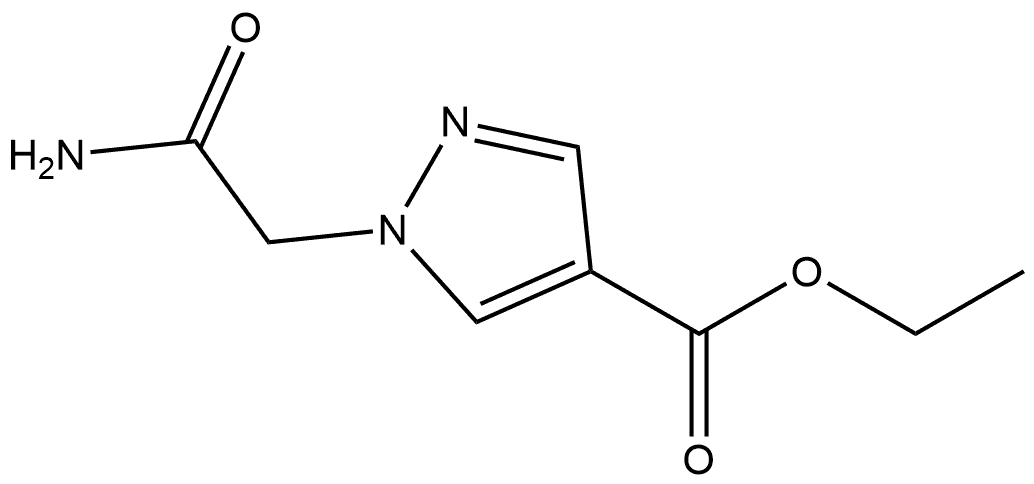 Ethyl 1-(2-amino-2-oxoethyl)-1H-pyrazole-4-carboxylate Structure