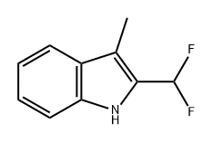 1H-Indole, 2-(difluoromethyl)-3-methyl- Structure