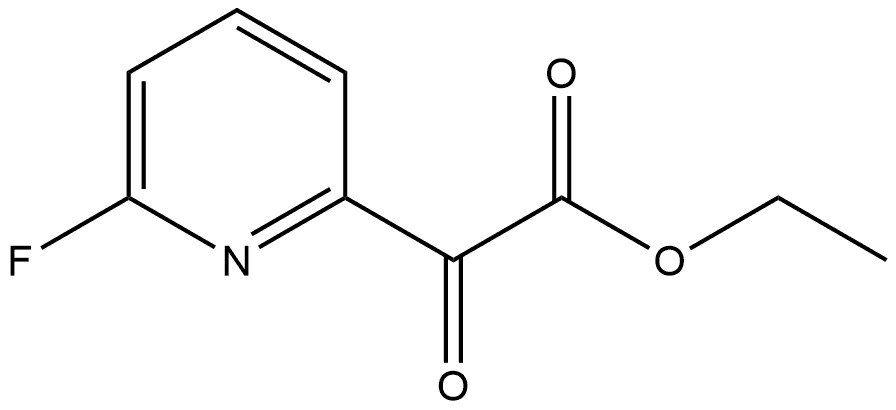 Ethyl 6-fluoro-α-oxo-2-pyridineacetate Structure