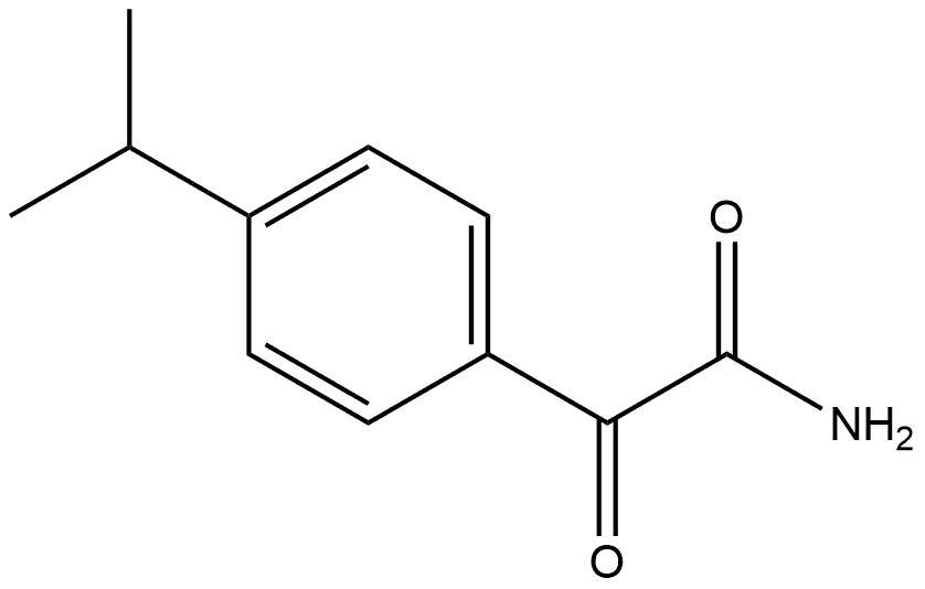 4-(1-Methylethyl)-α-oxobenzeneacetamide Structure