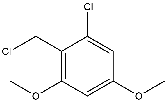 1-Chloro-2-(chloromethyl)-3,5-dimethoxybenzene Structure