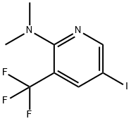 5-Iodo-N,N-dimethyl-3-(trifluoromethyl)pyridin-2-amine 구조식 이미지