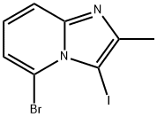 Imidazo[1,2-a]pyridine, 5-bromo-3-iodo-2-methyl- Structure