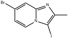 7-bromo-3-iodo-2-methylimidazo[1,2-a]pyridine Structure