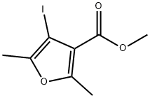 3-Furancarboxylic acid, 4-iodo-2,5-dimethyl-, methyl ester Structure