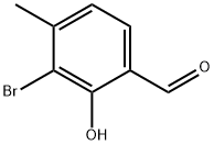 3-bromo-2-hydroxy-4-methylbenzaldehyde 구조식 이미지