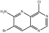 Pyrido[3,2-d]pyrimidin-6-amine, 7-bromo-4-chloro- Structure