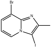 Imidazo[1,2-a]pyridine, 8-bromo-3-iodo-2-methyl- Structure