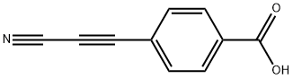 Benzoic acid, 4-(2-cyanoethynyl)- Structure