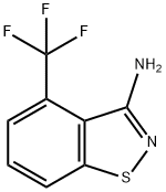 1,2-Benzisothiazol-3-amine, 4-(trifluoromethyl)- Structure