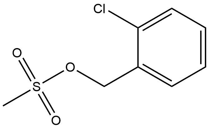 Benzenemethanol, 2-chloro-, 1-methanesulfonate Structure