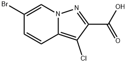 6-Bromo-3-chloropyrazolo[1,5-a]pyridine-2-carboxylic acid Structure