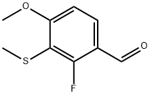 2-Fluoro-4-methoxy-3-(methylthio)benzaldehyde Structure