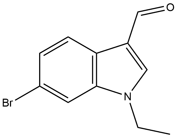 6-Bromo-1-ethyl-1H-indole-3-carboxaldehyde Structure