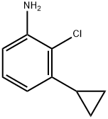 Benzenamine, 2-chloro-3-cyclopropyl- Structure