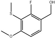 (2-Fluoro-4-methoxy-3-(methylthio)phenyl)methanol Structure