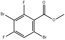 Benzoic acid, 3,6-dibromo-2,4-difluoro-, methyl ester Structure