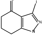 3-iodo-4,5,6,7-tetrahydro-1H-indazol-4-one Structure