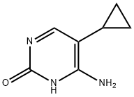 2(1H)-Pyrimidinone, 6-amino-5-cyclopropyl- 구조식 이미지