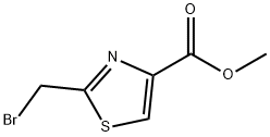 4-Thiazolecarboxylic acid, 2-(bromomethyl)-, methyl ester Structure