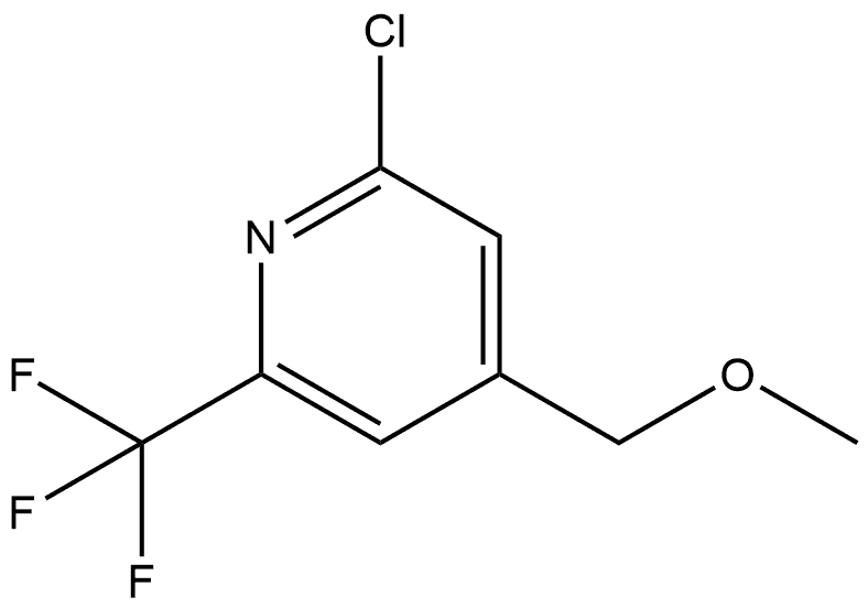 Pyridine, 2-chloro-4-(methoxymethyl)-6-(trifluoromethyl)- 구조식 이미지