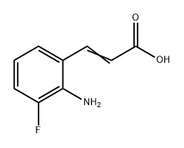 2-Propenoic acid, 3-(2-amino-3-fluorophenyl)- 구조식 이미지