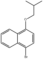 Naphthalene, 1-bromo-4-(2-methylpropoxy)- Structure