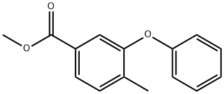 Benzoic acid, 4-methyl-3-phenoxy-, methyl ester Structure